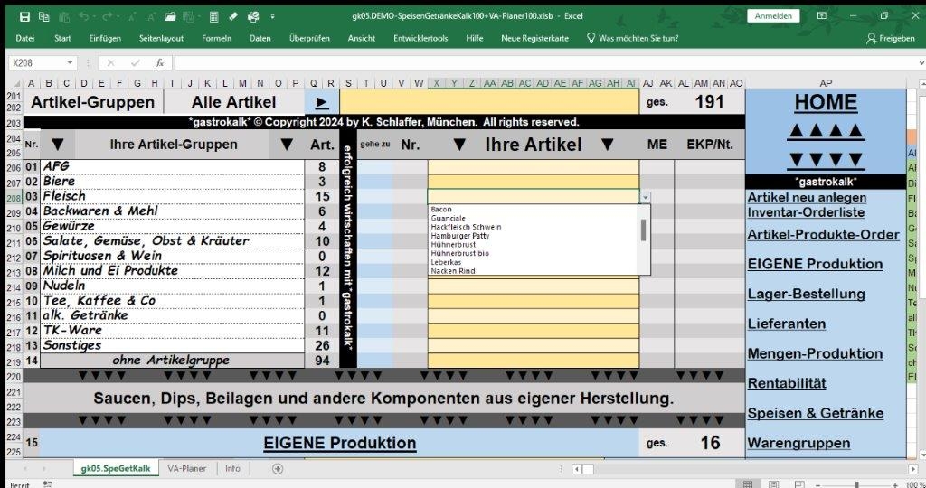 gastrokalk Programm Preise